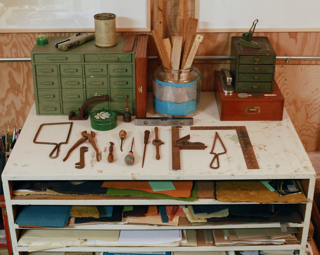 My grandfather was very handy and I grew up with his old workbench in our garage.  These are some of his tools. Photo by r. r. jones