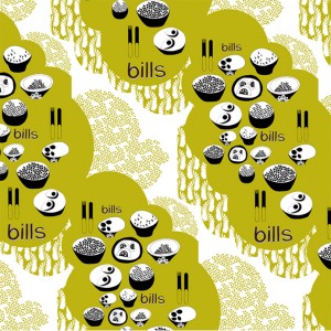 Bills, Australia: digital print on silk - Lulu Horsfield