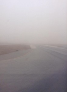 The runway...